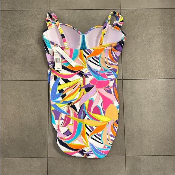 Bleu Rod Beattie Living Color Ruched One Piece Swimsuit - Picture 5 of 7